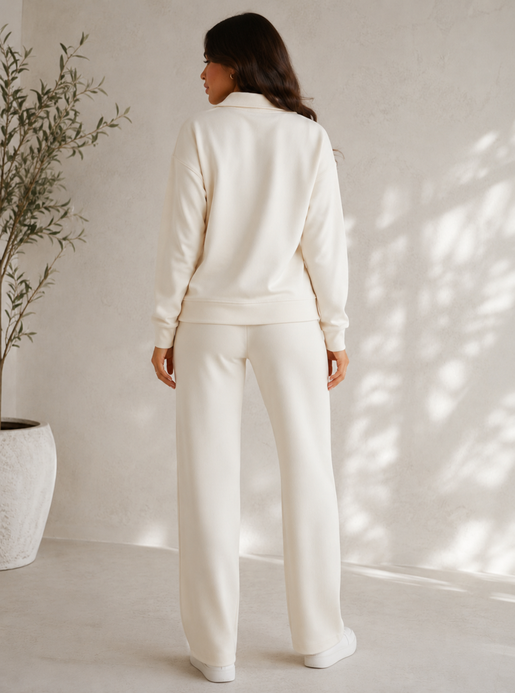 The Capri Lounge Set Cream