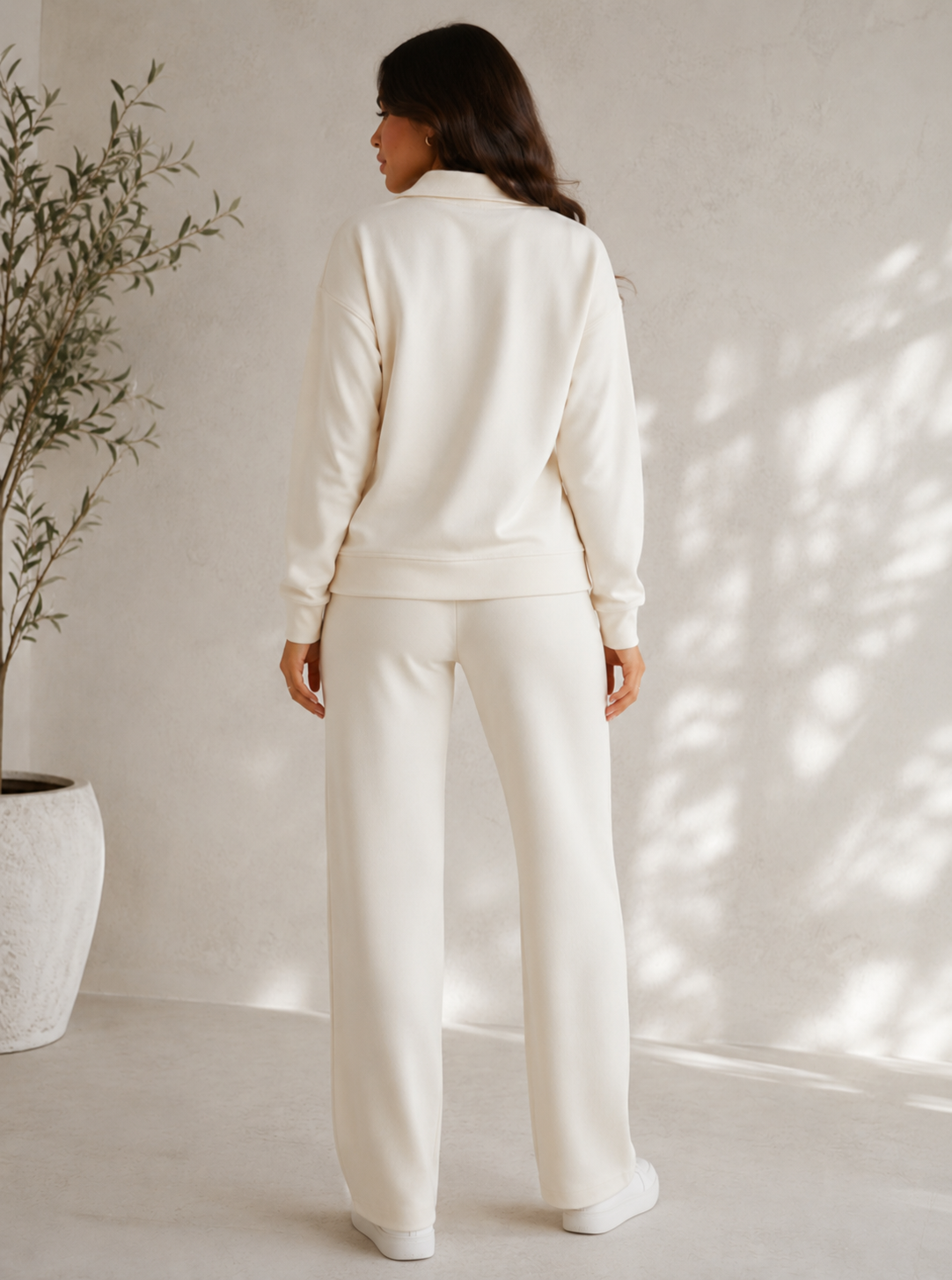 The Capri Lounge Set Cream